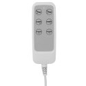 Fotel kosmetyczny do tatuażu masażu spa elektryczny 3 silniki 200 W LATINA - biały