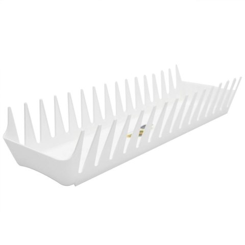 Stojak Ociekacz na 15 Talerzy Plastikowy Biały Organizer 39 cm ORION