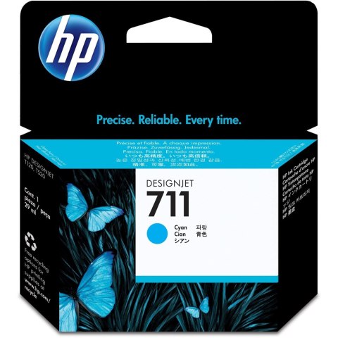 Tusz HP niebieski HP 711, HP711=CZ130A, 29 ml