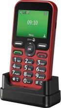Doro Leva E10 6,1 cm (2.4") 118,9 g Czerwony Telefon dla seniora