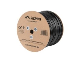 Kabel sieciowy Lanberg LCU5-30CU-0305-BK Czarny 305m Cat5e U/UTP