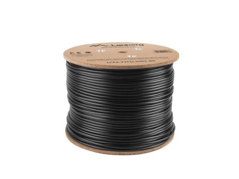 Lanberg LCF6-21CU-0305-BK kabel sieciowy Czarny 305 m Cat6 F/UTP (FTP)
