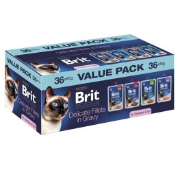 Brit Delicate Fillets in Gravy for Sterilised cat mokra karma dla kota 36x85g