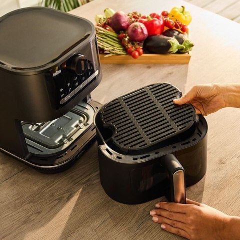 Braun HF 5075 Pojedyńczy Autonomiczny 2000 W Frytkownica na gorące powietrze Czarny, Szary