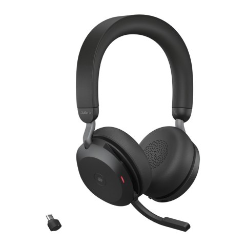 Słuchawki nauszne bezprzewodowe Jabra Evolve2 75 Link380c MS Stereo + stand