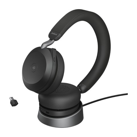 Słuchawki nauszne bezprzewodowe Jabra Evolve2 75 Link380c MS Stereo + stand