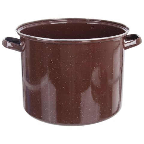Garnek Emaliowany 20 L ORION BROWN Brązowy Duży 32 cm Indukcja