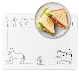 Podkładka na Stół Ochronna Wzór Zwierzęta 35 x 25 cm ORION Mata PCV