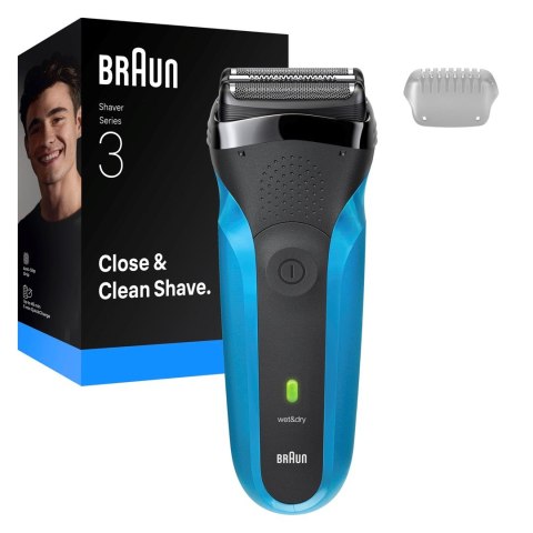 Braun Series 3 310s Golarka foliowa Przycinarka Czarny, Niebieski