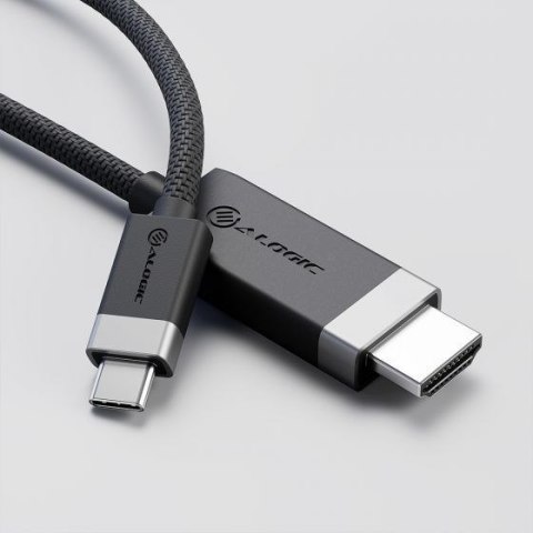ALOGIC FUCHD2-SGR adapter kablowy 2 m HDMI Typu A (Standard) USB Type-C Szary