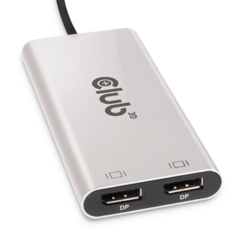 CLUB3D CSV-1586 huby i koncentratory Thunderbolt 3 40000 Mbit/s Srebrny