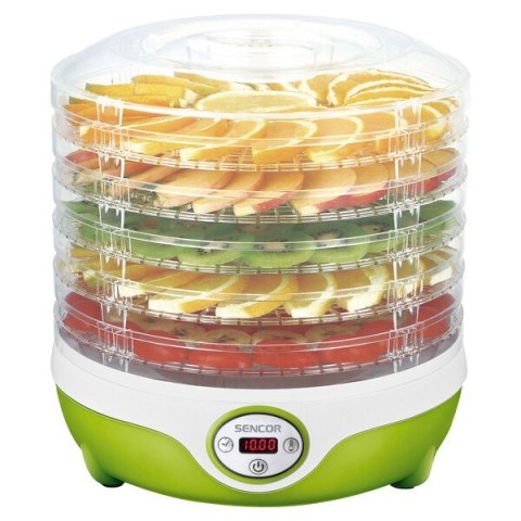 Sencor SFD 851GR odwadniacz żywności Jasnozielony, Przezroczysty 240 W