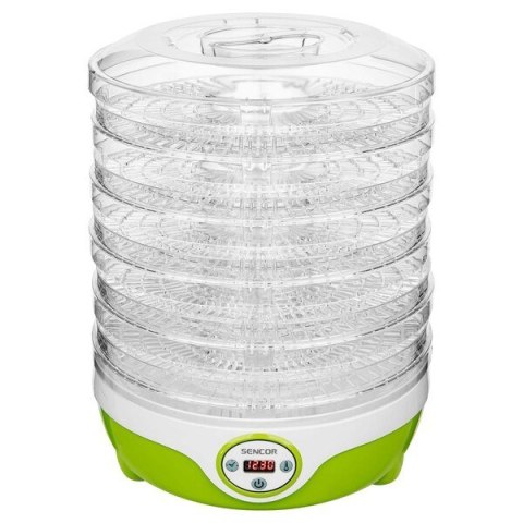 Sencor SFD 851GR odwadniacz żywności Jasnozielony, Przezroczysty 240 W