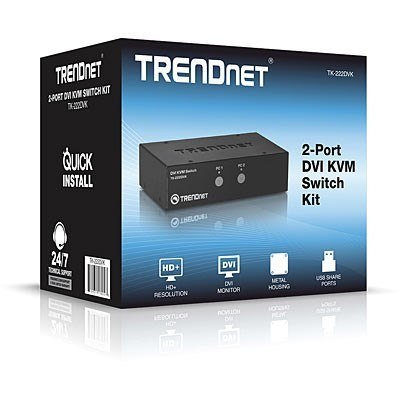 TRENDnet KVM 2-port DVI Switch Kit