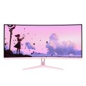 Arozzi Nova 34" Curved monitor komputerowy 86,4 cm (34") 3440 x 1440 px 4K Ultra HD LED Różowy