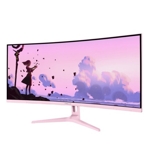Arozzi Nova 34" Curved monitor komputerowy 86,4 cm (34") 3440 x 1440 px 4K Ultra HD LED Różowy