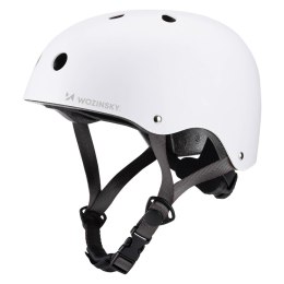 Kask rowerowy BMX hulajnoga lekki 48-52 cm - biały
