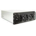 Inter-Tech 4F28 Rack Czarny, Srebrny