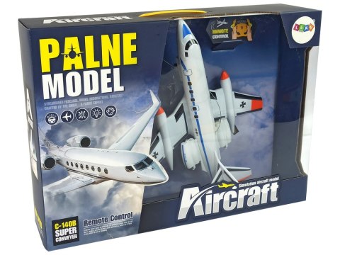 ND24_9548 Zdalnie Sterowany Samolot Pasażerski Światła 40 Mhz Pilot 5904204755559 NASZEDZIECI