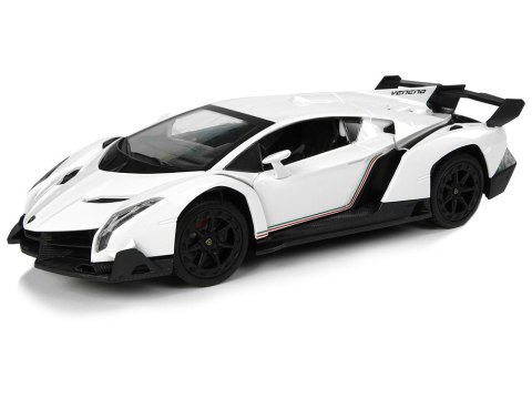 ND24_9740 Auto Sportowe R/C 1:24 Lamborghini Veneno Białe 2.4 G Światła 5904204756761 NASZEDZIECI