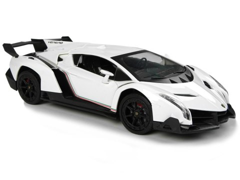 ND24_9740 Auto Sportowe R/C 1:24 Lamborghini Veneno Białe 2.4 G Światła 5904204756761 NASZEDZIECI