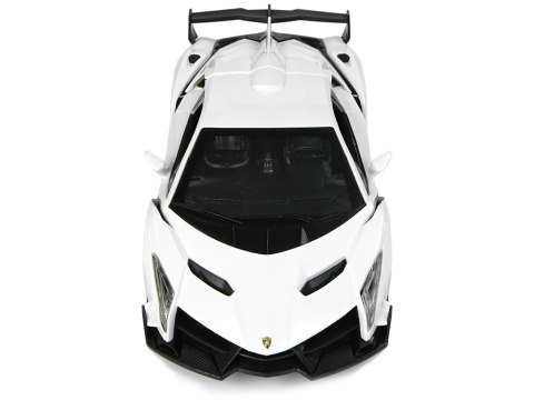 ND24_9740 Auto Sportowe R/C 1:24 Lamborghini Veneno Białe 2.4 G Światła 5904204756761 NASZEDZIECI