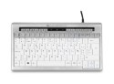 BakkerElkhuizen S-board 840 klawiatura Biuro USB QWERTY British English Jasny Szary, Biały