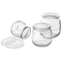 Zestaw 12 Pokrywek do Słoika Jogurt 62 cm Szczelna ORION Desery 200 ml