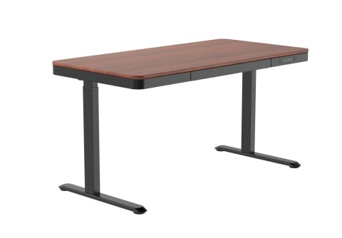 Activejet Biurko z elektryczną regulacją wysokości ET119S czarny/orzech.. Wymiar blatu 120x60 cm.