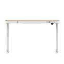 Activejet Biurko z elektryczną regulacją wysokości ET119S biały/dąb. Wymiar blatu 120x60 cm.