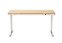 Activejet Biurko z elektryczną regulacją wysokości ET119S biały/dąb. Wymiar blatu 120x60 cm.