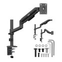 ERGO OFFICE UCHWYT / WIESZAK NA MONITOR, 17"-32", 1-10KG, CZARNY MAT, MAX. VESA 100X100 ER-691 B