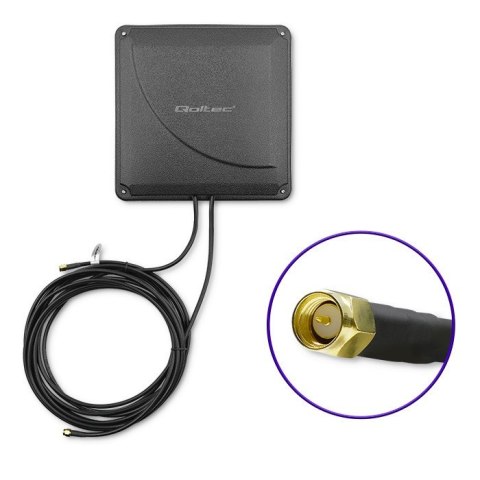 Qoltec Antena 4G LTE DUAL MIMO booster 35dBi 50W 2xSMA męski (57041)