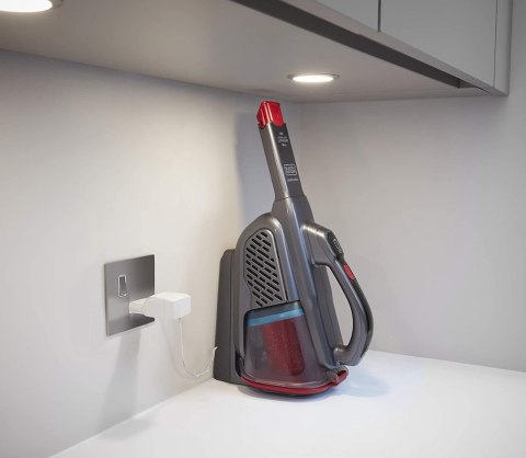 BLACK & DECKER BLACK & DECKER Vacuum Cleaner | BHHV315B-QW | Cordless operating | Handstick | 12 V | Gray/Red