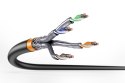 Digitus Kabel instalacyjny zewnętrzny suchy kat.7, S/FTP, AWG 23/1, PE, 100m, czarny, szpula