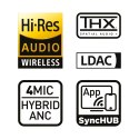HATOR Hypergang 3 Wireless Zestaw słuchawkowy Bezprzewodowy Opaska na głowę Gaming USB Type-C / USB Type-A Bluetooth Czarny