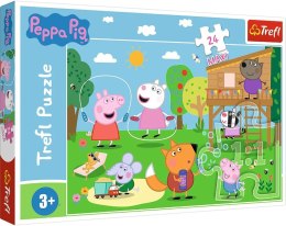 PUZZLE MAXI 24 Zabawy na polanie/ŚwinkaPeppa 14342 ŚWINKA
