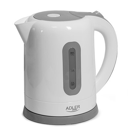 Adler Adler | Czajniki | AD 1234 | Czajnik standardowy | 2200 W | 1,7 L | Plastik | Podstawa obrotowa 360° | Biały