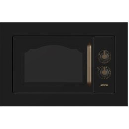 Gorenje Gorenje | BM235CLB | Kuchenka mikrofalowa z grillem | Do zabudowy | 23 L | 800 W | Grill | Czarny