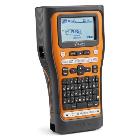 Brother PT-E560BTVP drukarka etykiet Termotransferowy 180 x 180 DPI 20 mm/s Przewodowy i Bezprzewodowy HSE/TZe Bluetooth QWERTZ