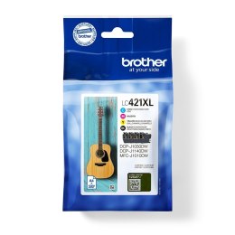 Tusz Brother LC-421XLVAL PagePack 4szt. XL (Czarny, Cyjan, Purpurowy, Żółty)