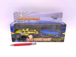 Auto z łodzią 29cm św/dźw 510217 70613 HKG