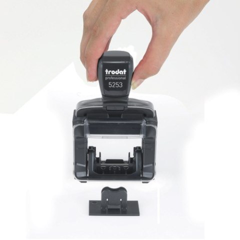 Trodat 5253 Typomatic Samotuszujący Stempel na zamówienie Stal