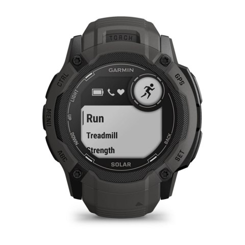 Garmin Instinct 2X Solar 2,79 cm (1.1") MIP 50 mm Cyfrowy 176 x 176 px Ekran dotykowy Grafitowy GPS