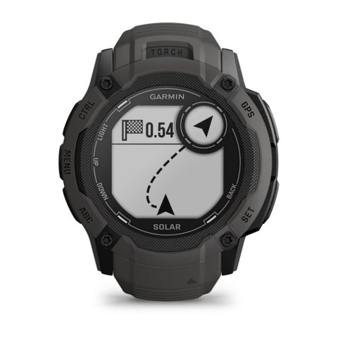 Garmin Instinct 2X Solar 2,79 cm (1.1") MIP 50 mm Cyfrowy 176 x 176 px Ekran dotykowy Grafitowy GPS