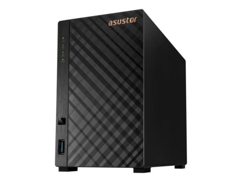Asustor AS1202T serwer danych NAS Tower Realtek 1 GB DDR4 0 TB ADM Czarny