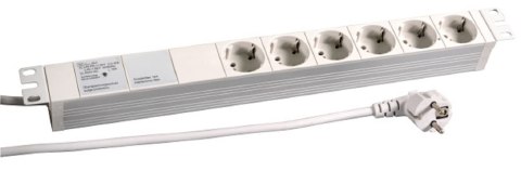 EFB Elektronik 691689K rozgałęziacz 2 m 6 x gniazdo sieciowe Wewnętrzna Szary