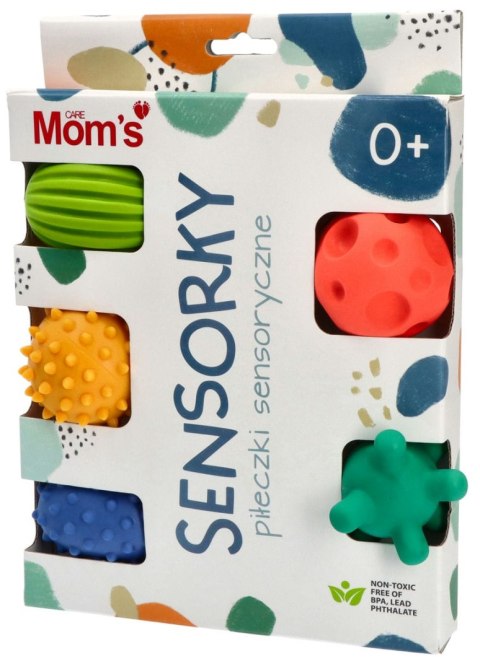 Piłeczki sensoryczne 5szt pastelowe 886 68864 MOMS