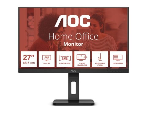 AOC AOC | Monitor | Q27E3UMF | 27 " | VA | QHD | 16:9 | 75 Hz | 2560 x 1440 | 300 cd/m² | Porty HDMI w ilości 1 | Czarny