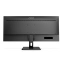 AOC AOC | Monitor | U34E2M | 34 " | VA | WQHD | 21:9 | 100 Hz | 4 ms | 3440 x 1440 | 300 cd/m² | Porty HDMI w liczbie 2 | Czarny